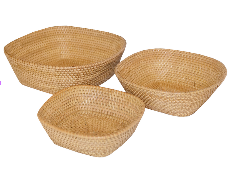 Serving Bowl 3 Set by Riani Rattan