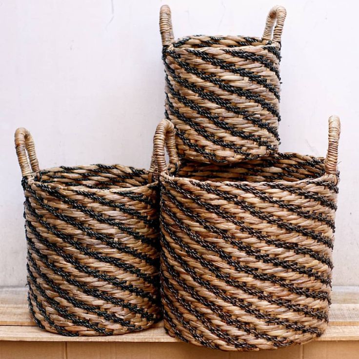 Basket Set Of 3 by Giri Ismaya