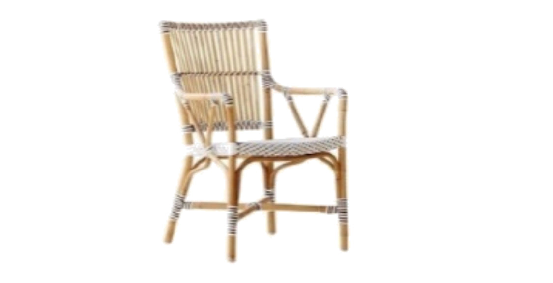 Rattan Chair with Synthetic Webbing by Permatani