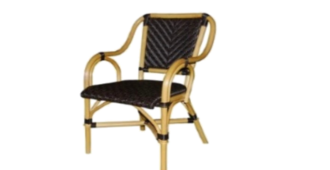 Rattan Chair with Synthetic Webbing by Permatani