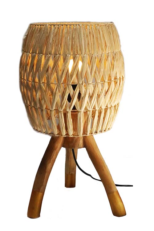 Arupadhatu Table Lamp Sisal by Palem Craft