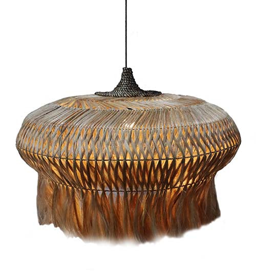 Arupadhatu Hanging Lamp Abaca by Palem Craft