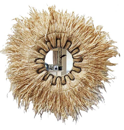 Kamadhatu Sisal Mirror by Palem Craft