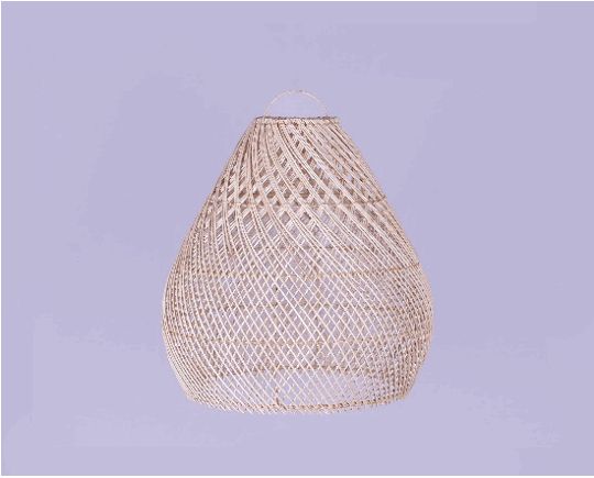 Lampion Rotan Bawang Natural by Gudang Handycraft