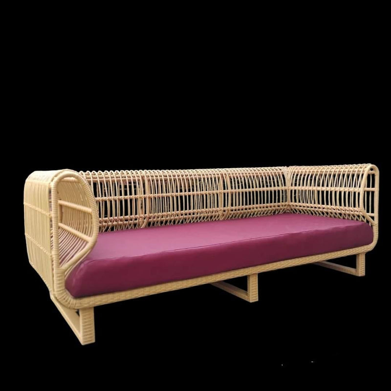 Long Rattan Sofa 31 by KPPUI