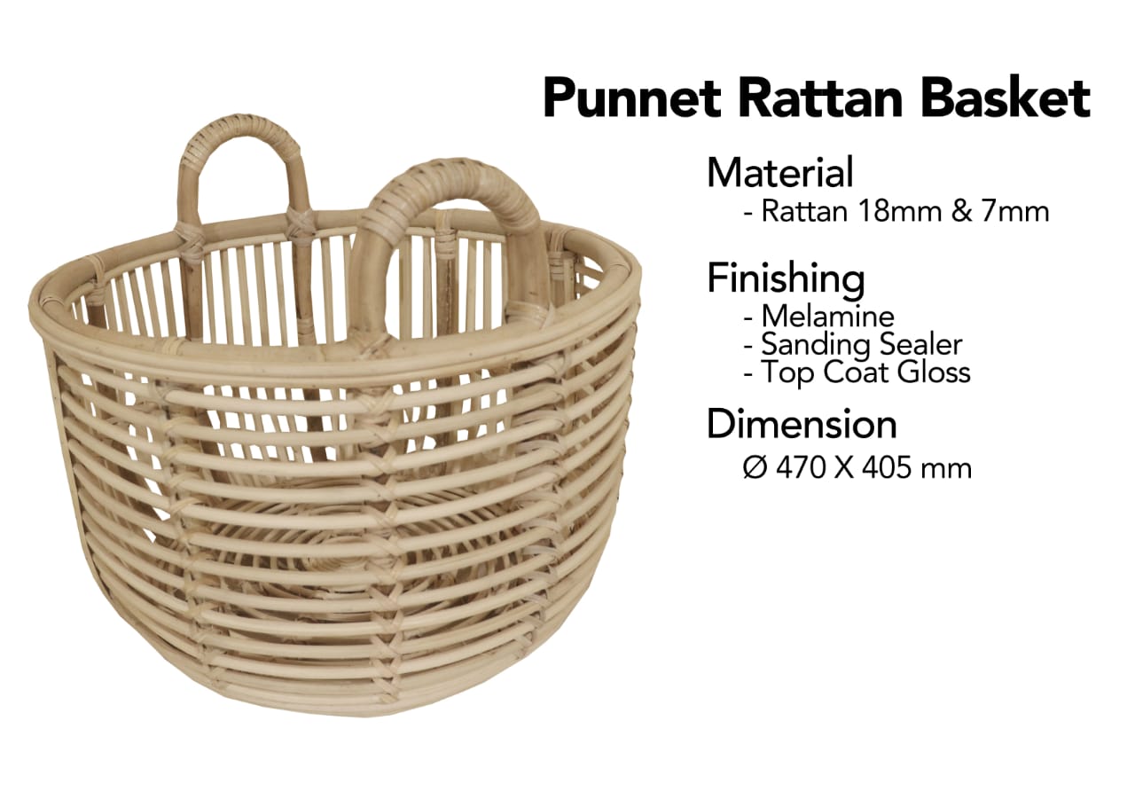 Punnet Rattan Basket