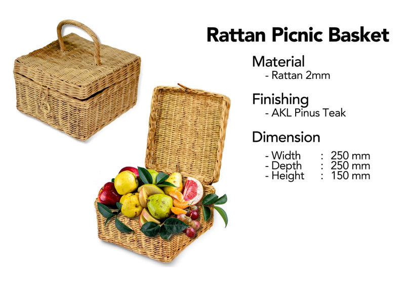 Rattan  Picnic Basket
